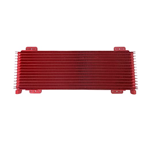 Low Pressure Drop Trans Cooler 40K Transmission Oil Cooler Kit 47391 Compatible with Heavy Duty 40,000 GVW Max including Mounting Hardware, Towing Applications and Advanced Cooling Protection LPD47391 - color: RED