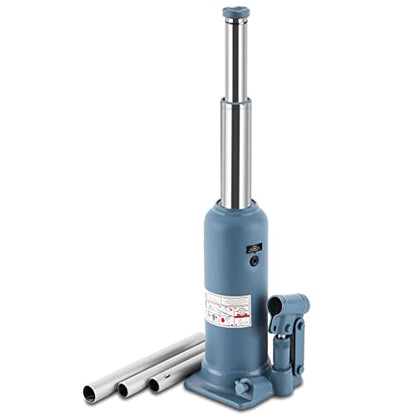 BAOSHISHAN 4 Ton Double Ram Bottle Jack 10.43" to 24" Lift Range - size: 4 Ton (High Lift)
