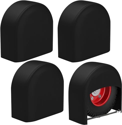K-Musculo RV Tire Covers 4-Pack, Waterproof Wheel Covers for RV Wheel Travel Trailer Camper Truck SUV, Fit 30-32 Inch Tire Diameter (Black) - color: Black - 4Pack, size: (30''-32'') Dia