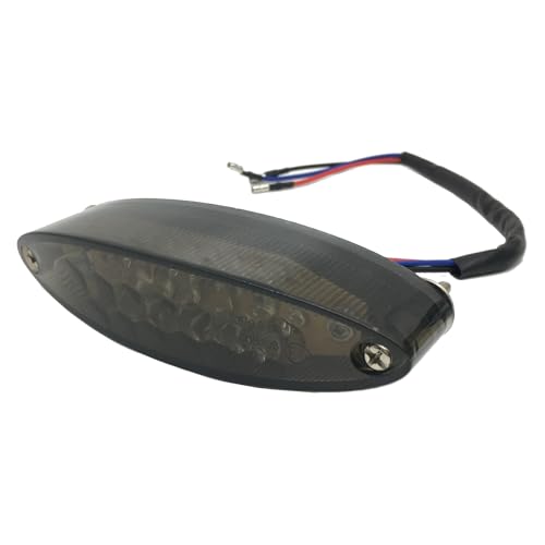 Universal 12V 28LEDs Motorcycle Brake Warning Tail Lights - color: Smoke