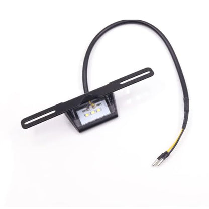 Motorcycle Turn Signal Light License Plate LED Light Number Plate Light Lamp Holder Rear Tail Light Bracket Mount Registration Plate Holder Universal Fits Truck Lorry ATV Van (Small)