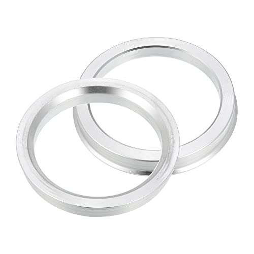 X AUTOHAUX 4pcs OD 71.6mm to ID 58.1mm Aluminium Alloy Car Hub Centric Rings Wheel Bore Center Spacer - size: 58.1mm
