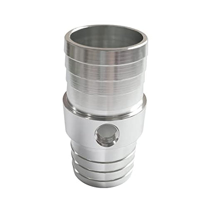 1-1/2" Aluminum Hose Barb Repair Fitting with 1/8" NPT Port 1 pcs - size: 1-1/2"x1-1/2" with 1/8"NPT port