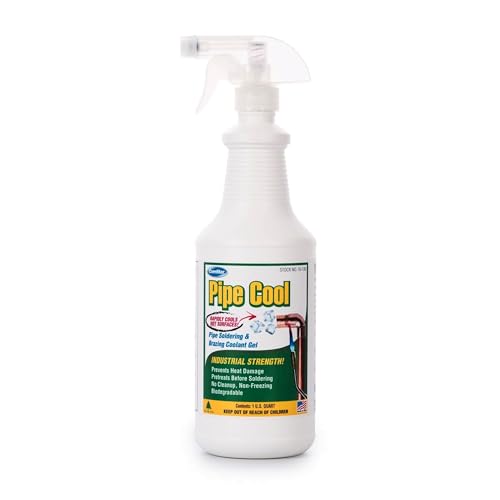 Pipe Cool 1 qt Spray-On Soldering & Brazing Coolant Gel, Bio-Safe