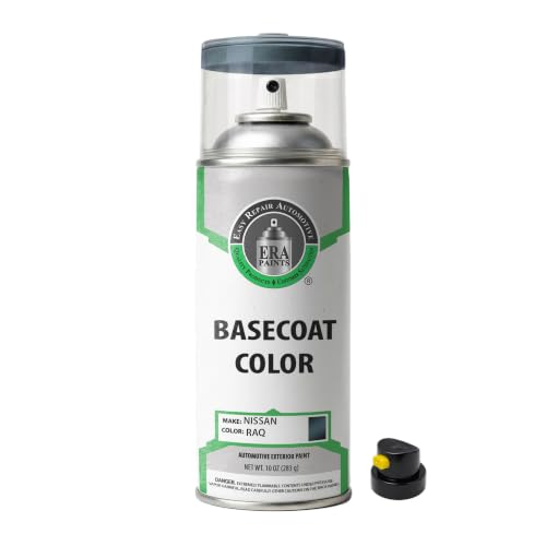 ERA Paints - RAQ - Graphite Blue for NISSAN Exact OEM Color Match Automotive Touch Up Paint for Cars - Spray Paint with Premium Spray Nozzle - Basic Kit - Made in USA - style: Spray - Basic Kit