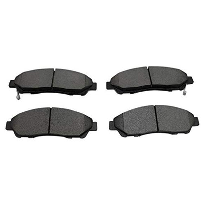 TRQ Front and Rear Ceramic Brake Pad Set - color: Ceramic, size: BKA11917