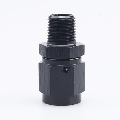 AC PERFORMANCE -4 AN Female to 1/4" NPT Male Swivel Fitting Aluminum Black - color: Black, size: 4AN to 1/4 NPT