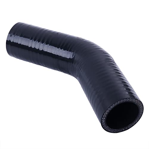 45 Degree ID 1"(25mm) Elbow Silicone Hose Intake Intercooler Coupler 1 inch Pipe,Length 102mm One Leg,4-Ply Thickness 5.4 mm - size: 45ID25(1")