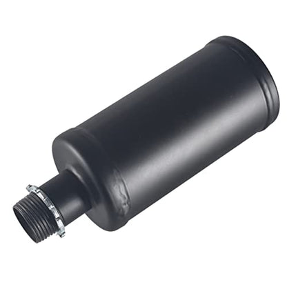 New upgradation Exhaust Muffler Pipe and gasket nut for 49cc 60cc 66cc 80cc - size: Exhaust Muffler Pipe kit Black
