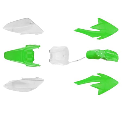 PRO BAT 7 PCs Plastic Fender Kit - color: Green&White Plastic Fender Kit