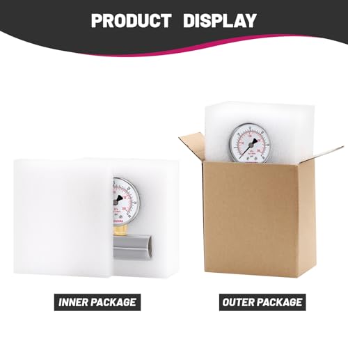 0-100psi/kpa Gas Test Pressure Gauge, 2" Dial Size, 3/4" FNPT Connection, Chrome Plated Steel Body Assembly, 3-2-3% Accuracy - size: 0-100psi, style: Chrome Plated Steel Body