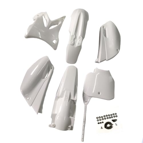 YZ85 White Plastic Body Fender Kit for YZ85 2002-2014 Pit Dirt Bikes Including Mounting Screw