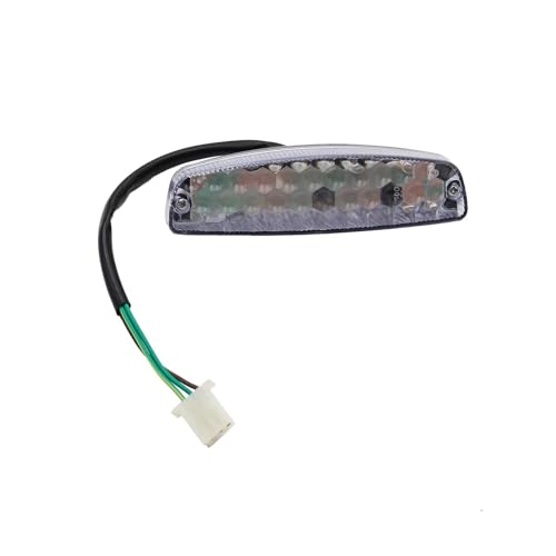 PRO BAT 12V 3-Pin Rear Tail Brake Light Assembly - color: Clear