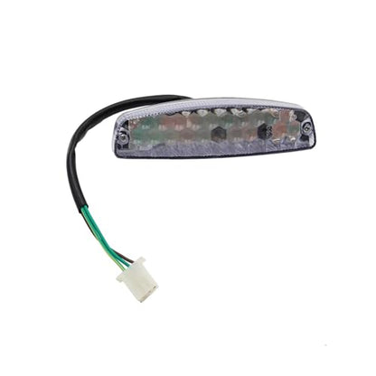 PRO BAT 12V 3-Pin Rear Tail Brake Light Assembly - color: Clear
