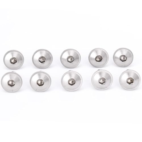 10 Pcs- M5 x 16.5 12.5mm - for Suzuki Motorcycle Fairing Shell Stainless Steel Screws Bolt Kit, for Suzuki GSXR600 GSXR750 GSXR1000 GSX1300R GSR600 GSR750 SV650 (10 pcs, M5 x 12.5) - size: M5 x 12.5