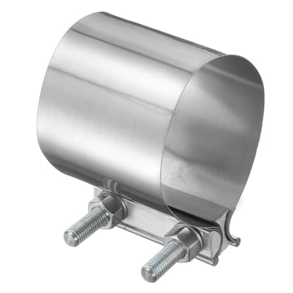 HARFINGTON Exhaust Clamp 3.46" Stainless Steel Lap Joint Band Clamp Exhaust Pipes Connection with M10x55.5 Screws for Car Muffler Elbow Pipes - size: 3.46 inch