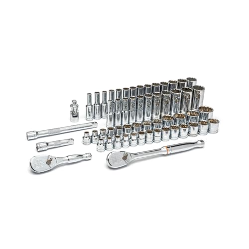 GEARWRENCH 57 Piece 3/8" Dr Std/Deep SAE/Metric Mechanics Tool Set | 80551 - style: 57 piece - 12 point