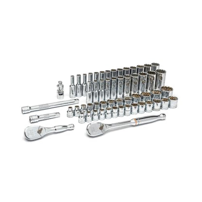 GEARWRENCH 57 Piece 3/8" Dr Std/Deep SAE/Metric Mechanics Tool Set | 80551 - style: 57 piece - 12 point