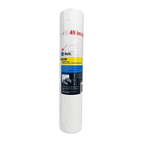 Reli. Masking Film 1 Roll | 180' x 48" | Pre-Folded Plastic