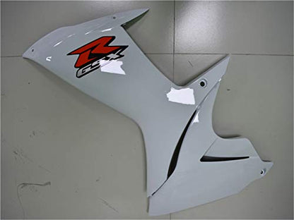 YTL White Full Fairing Fit for Suzuki 2011-2026 GSXR 600/750 - color: 013 White