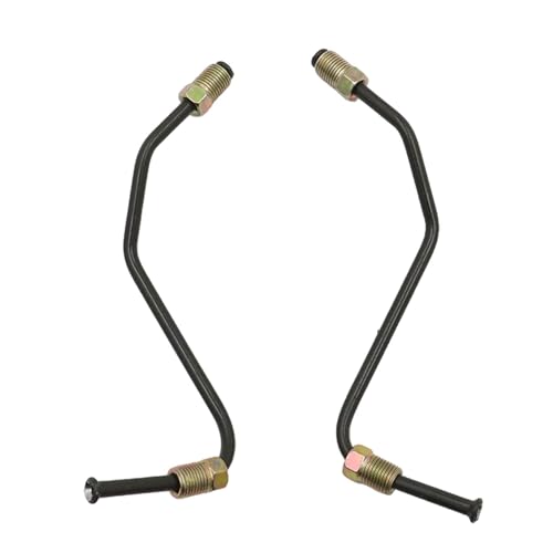 FZJDSD Front Brake Caliper Line Kit Pair Compatible with 2007-2014 Toyota Tundra 4WD, Left & Right Hydraulic Brake Flex Hose Set, DOT Compliant Steel Brake Lines, Caliper to Hard Line