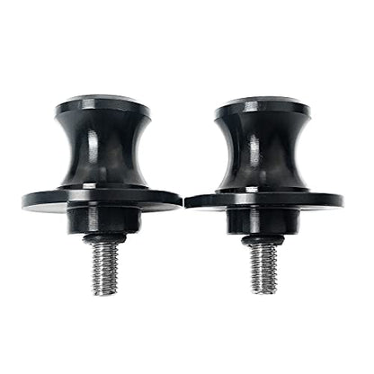6MM M6 X 1.5 Motorcycle Swing arm Sliders Spools CNC Swing Arm Stand Screws 2PCS for Yamaha YZF R1 R3 R6 R25 R125 R6S 600R 750R (Black) - color: Black