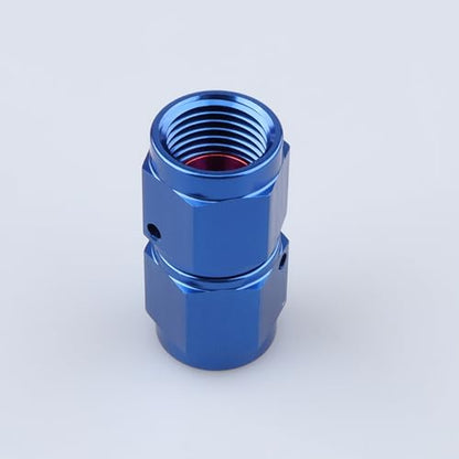 AC PERFORMANCE -6 AN Female to -6 AN Female Straight Swivel Coupler Union Fitting Adapter Aluminum Blue - color: Red Blue 0, size: 6AN