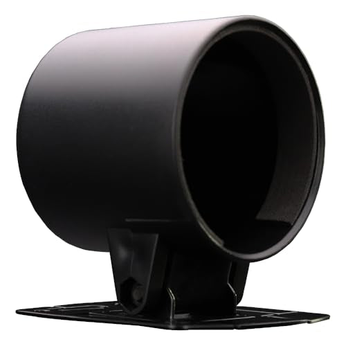 RACETECH 52mm Universal Single Gauge Mounting Cup & Stand – Black - color: Black, size: 52mm (2-1/16")