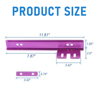 Front Bumper License Plate Mount Bracket Relocator Holder Bar Purple - color: Purple