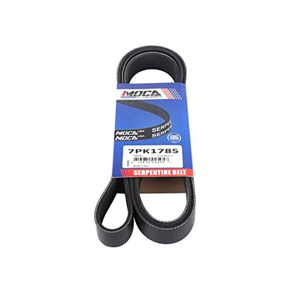 MOCA EPDM Serpentine Belt 7PK1785 Fit 2003-2007 for Honda Accord 2.4L - size: 7PK1785