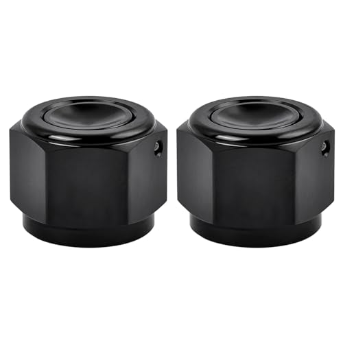 EVIL ENERGY 16AN Flare Cap Block off Fitting Plug Black 2PCS - size: 16AN