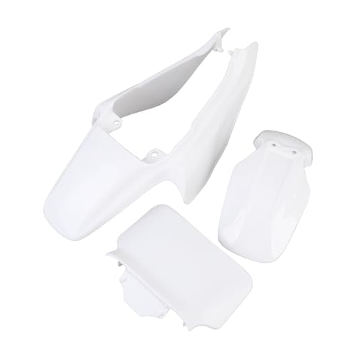 Plastic Mudguard Fairing Kit Pure White Front Mudguard Number Plate Body Panel Body Work Kit for Honda Mini Pit Monkey