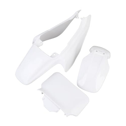 Plastic Mudguard Fairing Kit Pure White Front Mudguard Number Plate Body Panel Body Work Kit for Honda Mini Pit Monkey