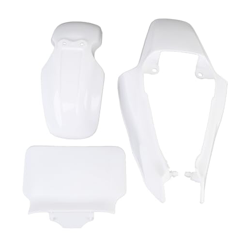 Plastic Mudguard Fairing Kit Pure White Front Mudguard Number Plate Body Panel Body Work Kit for Honda Mini Pit Monkey
