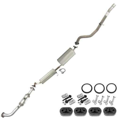 Northeastern Exhaust Stainless Steel System Kit with Hangers and Bolts Compatible for 2003-2011 Element 2.4L