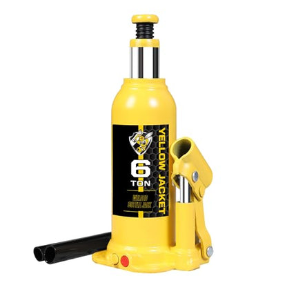 YELLOW JACKET 6 Ton Muti-Directional Welded Bottle Jack(12,000lb) for Car, Pickup, Truck, RV, Auto Repair - size: 6 ton muti-directional