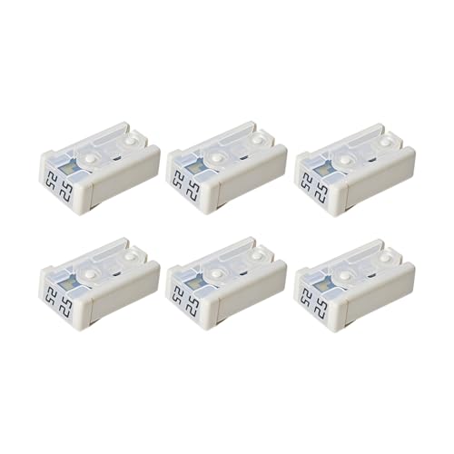 Mini Slotted Car Cartridge Fuse Kit, 6PCS 25A 32V MCASE Shaped Low Profile Vehicle Cartridge Fuse Assortment Kit, Automotive Replacement Accessories, Universal for SUV RV Truck - color: 25A
