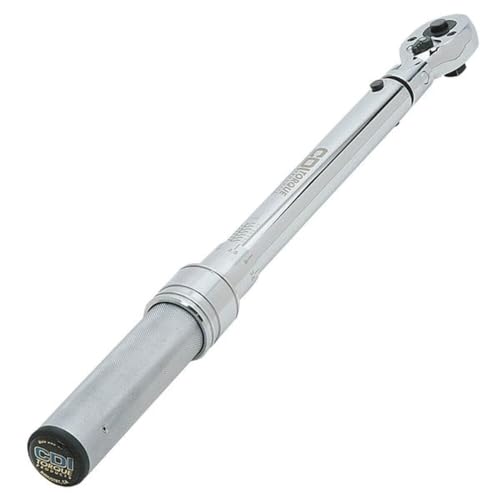 CDI 1/2 Inch Drive Adjustable Click Torque Wrench, Range 20-150 Ft Lbs / 34-197 Nm (1503MFRMH) - size: 1/2 inch, style: 20-150 ft.lbs