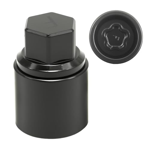 Black 21mm F-Wheel Locking Nut Key, Socket Remover Repair Tool, Replacement for Lexus, Replacement for Cool Roadze - color: Black, size: Socket F 21mm