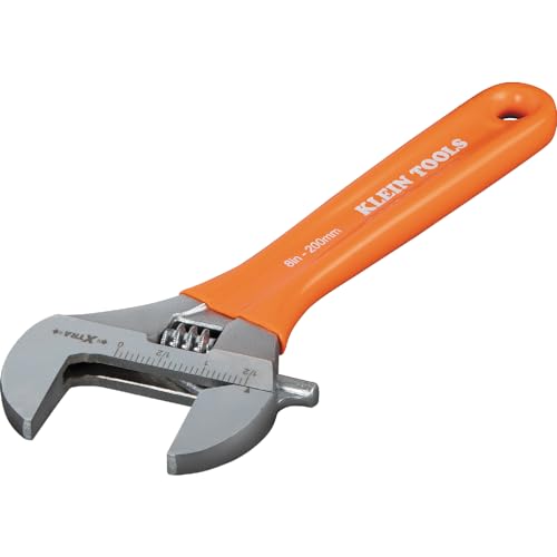 KLEIN TOOLS O5098 8-Inch Extra-Wide Adjustable Wrench - size: 8-Inch
