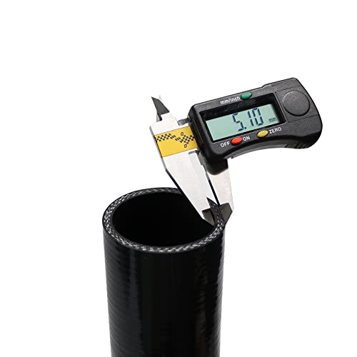 2" ID, 7" Leg Length 90 Degree Elbow Silicone Coupler Hose, 4-Ply Reinforced Universal Silicone Pipe Hose Turbo Intake Tube Intercooler Piping Black - color: Black, size: 2" ID