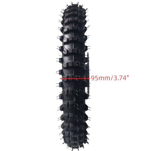 Beeking 70/100-17 Front Wheel Rim Tire Assembly for Dirt Bike 15mm axle front Wheel Rim Tire Fits 50cc-125cc dirt bike TTR SSR CRF Apollo Includes 200mm brake disc.