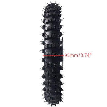 Beeking 70/100-17 Front Wheel Rim Tire Assembly for Dirt Bike 15mm axle front Wheel Rim Tire Fits 50cc-125cc dirt bike TTR SSR CRF Apollo Includes 200mm brake disc.