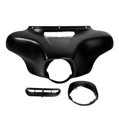 HR3 Black Denim Batwing Outer Fairing Body + Vent Trim Compatible with 2017&2022 Street Glide Special FLHXS - color: Black Denim