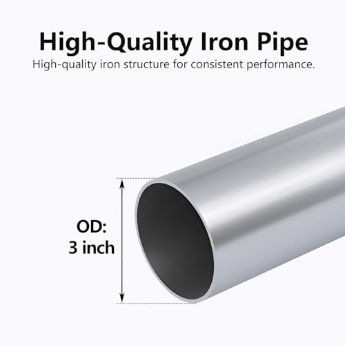 A-KARCK Mild Steel Mandrel Bends 8 Pcs, 3 Inches Mild Steel DIY Custom Exhaust Tubing Pipe Straight & U-Bend Kit, Universal Fit - size: 3 inch 8 piece Kit, style: Mild Steel