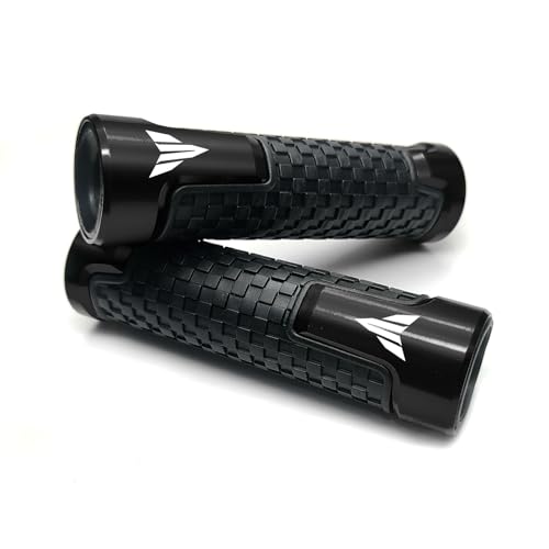 2026 Motorcycle Grips Hand Grips 7/8" Handlebar Grips Compatible with MT03 MT-03 2025 MT07 MT 07 MT09 SP MT 09 MT10 SP XSR 900 700 - color: Black
