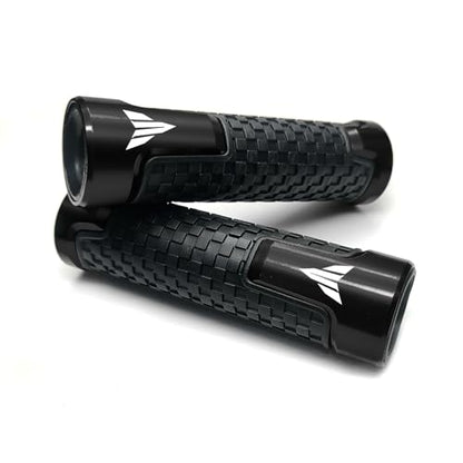 2026 Motorcycle Grips Hand Grips 7/8" Handlebar Grips Compatible with MT03 MT-03 2025 MT07 MT 07 MT09 SP MT 09 MT10 SP XSR 900 700 - color: Black
