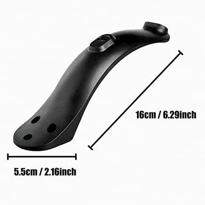 Electric Scooter Fender Rear Mudguard Compatible with Xiaomi 1S M365 Pro Electric Scooter Rear Fender with Taillights Replacement Part Accessory
