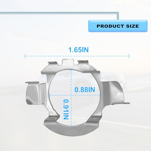H7 Socket Adapter Holder, H7 Led Bulb Retainer Base, H7 Bulb Holder Adapter, Compatible with VW/Mercedes-Benz/Audi/BMW/Buick/Hyundai/Nissan/Saab 102 Model, Pack of 2