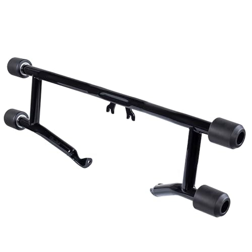 Advanblack Protek Two Step Highway Peg Crash Bar with CNC Slider Fit for 2014-2025 Harley Touring Road Glide Street Glide Electra Glide – Engine Guard Performance Upgrade (Delrin) - color: Delrin
